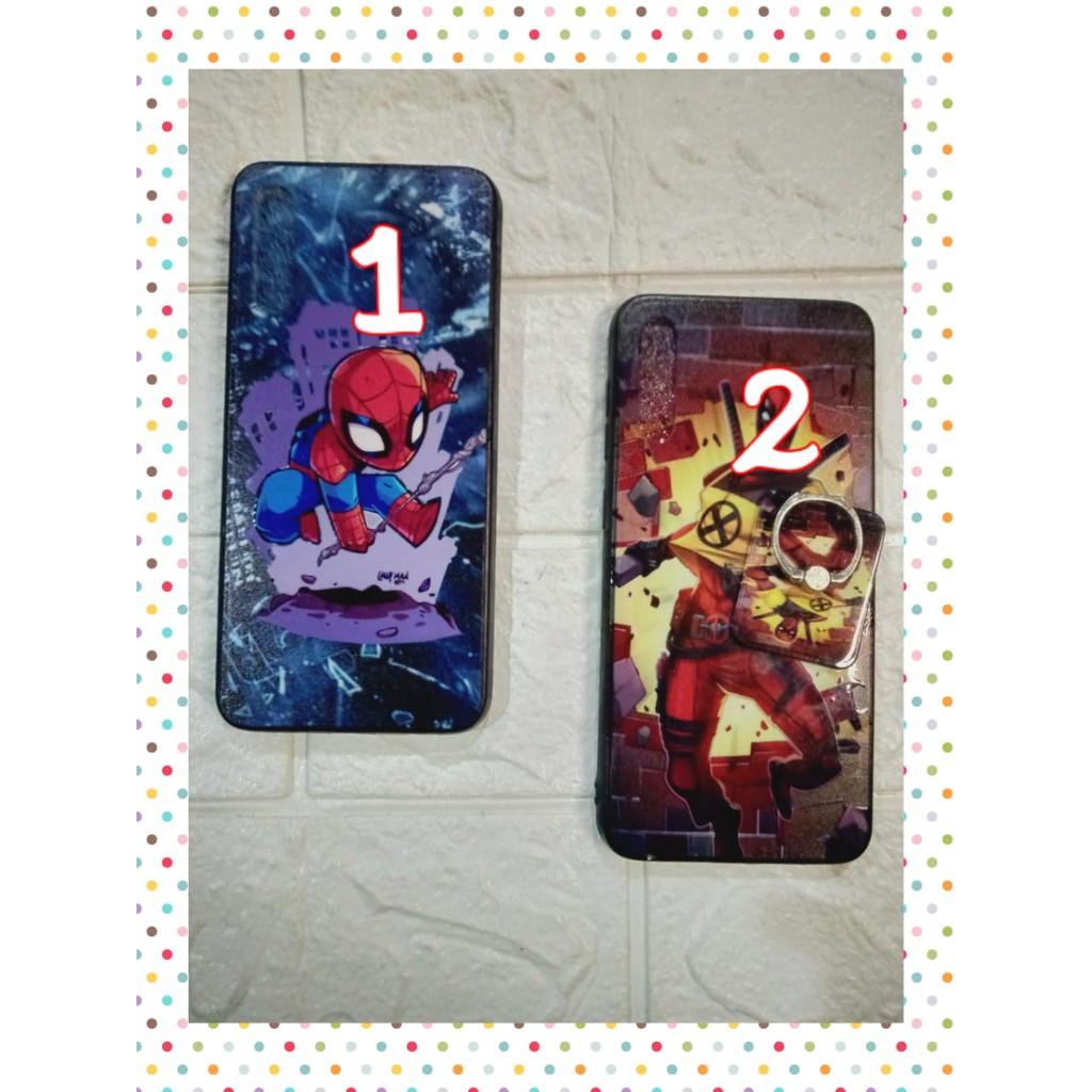 CASE SAMSUNG GALAXI A30 S MOTIF KARTUN ROBOT LUCU SEPIDERMAN  IRON MAN