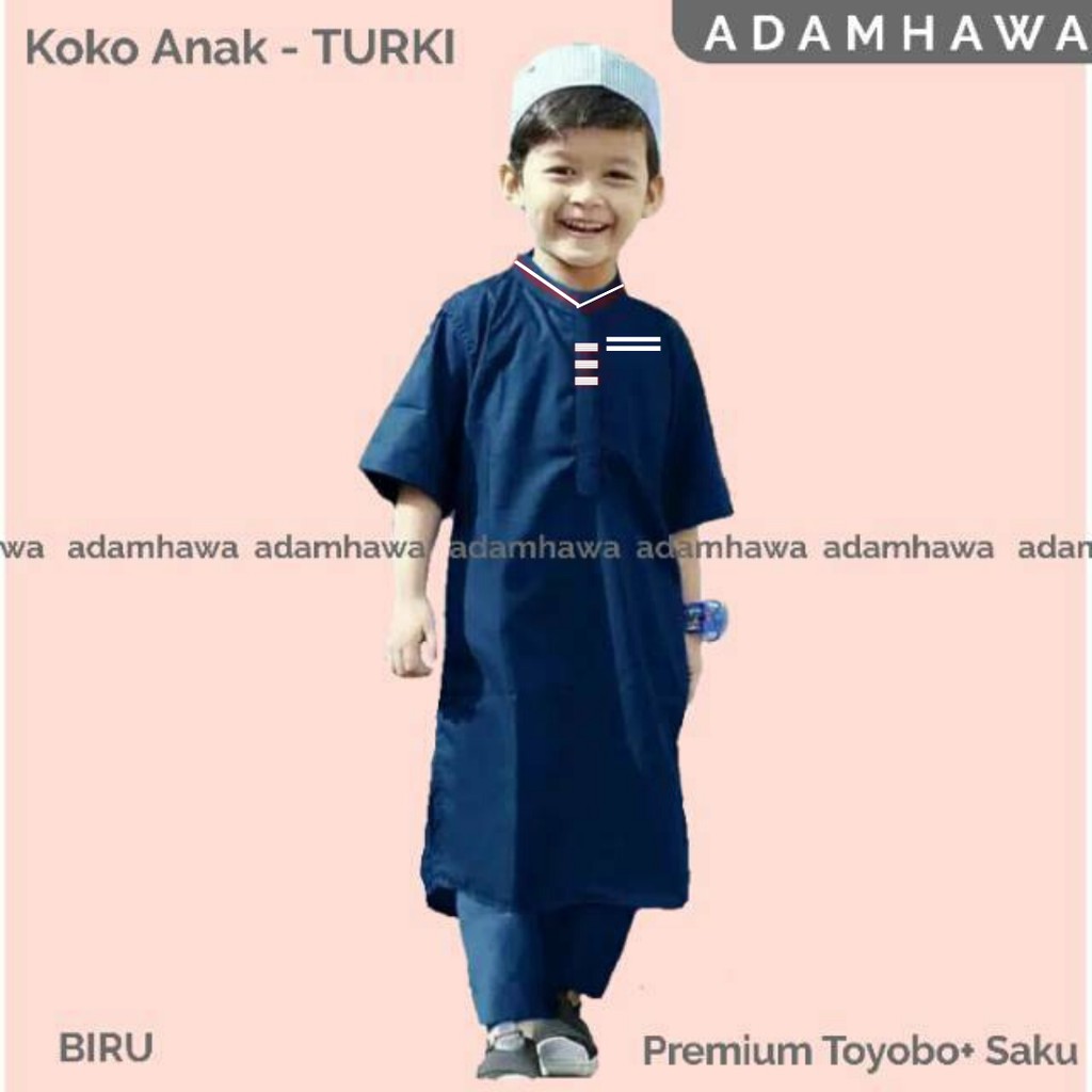 Koko Rafasya / Stelan koko turki anak / jubah anak / Pakistan anak / koko Rafarafi (Usia 2-12 tahun)