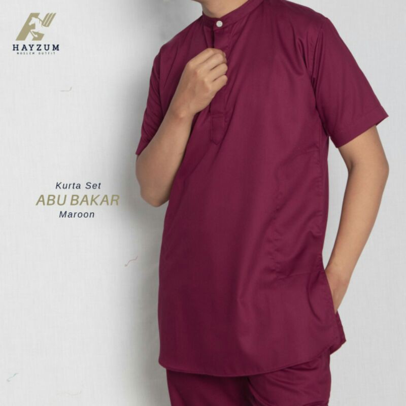 Kurta Dan Sirwal Abu Bakar by Hayzum ( Kurta 150rb dan Celana 150rb Di Jual TERPISAH )