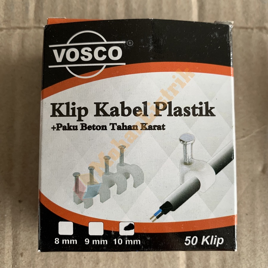 Klip Kabel Vosco Klem Kabel Beton Sadel Beton Vosco 10mm