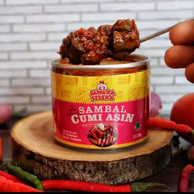 [ TERLARIS ] Sambal Cumi Asin / Sambel Cumi JS Netto 135gram / Sambel Baby Cumi