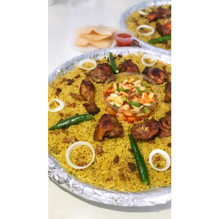 

ADY78 Nasi Kebuli , Beras Basmati 1kg lengkap dgn Bumbu Nasi Kebuli