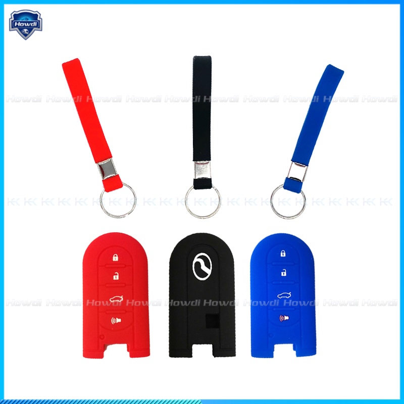 Cover Kunci Bahan Silikon Dengan Gantungan Kunci Untuk Perodua Bezza MYVI