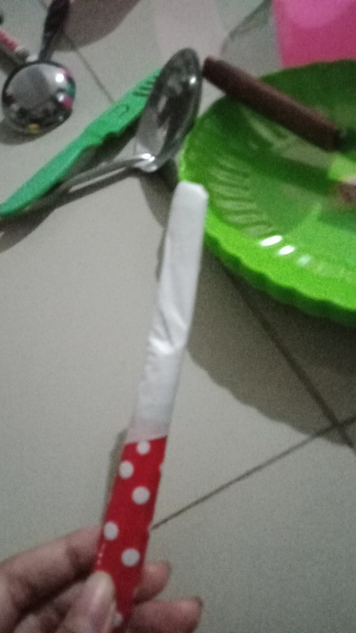 Pisau Buah Polkadot Pisau Dapur Kupas Buah Sayur Tajam Bagus