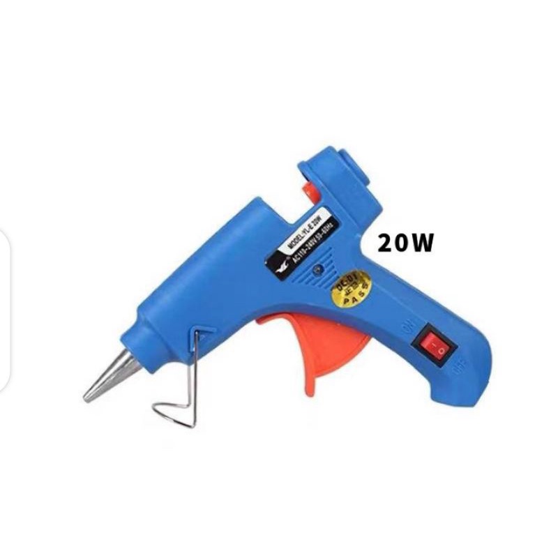 Lem Tembak Glue Gun 20 watt Bonus Lem Bakar 5 pcs Glue Stick 30 Cm