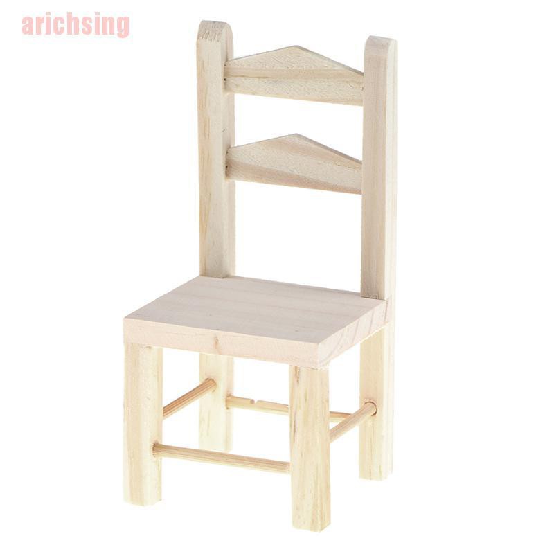 Arichsing Mainan Miniatur Kursi Kayu Skala 1 12 Untuk Arichsing Mainan Miniatur Kursi Kayu Skala 1 12 Untuk