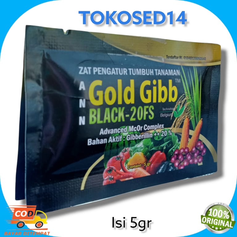 Jual GOLD GIBB BLACK 20 FS Zpt Zat Pengatur Tumbuh Tanaman Cepat ...