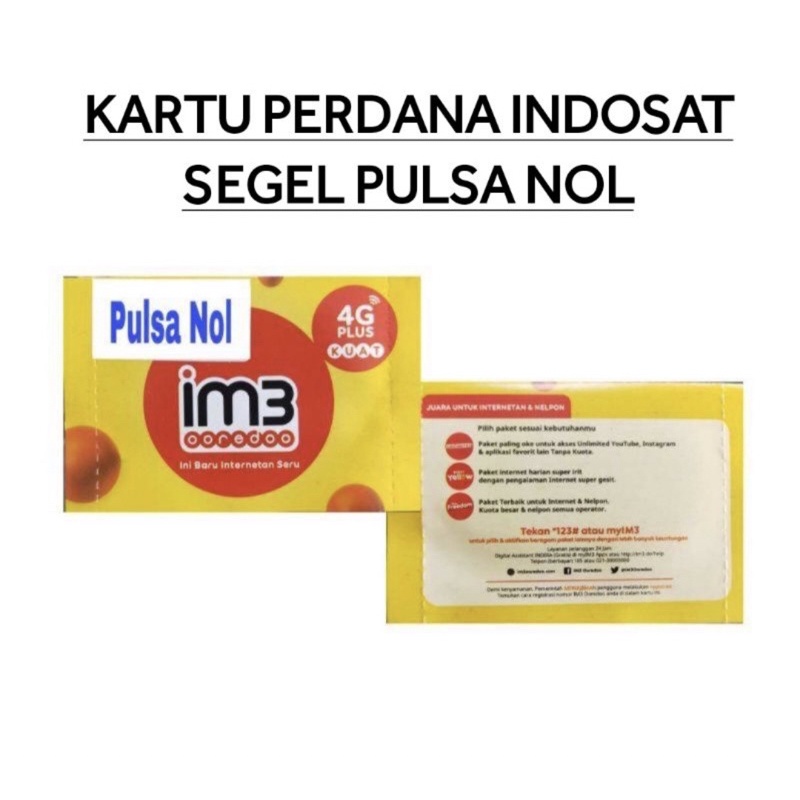 KARTU PERDANA INDOSAT 0K Exp 2023