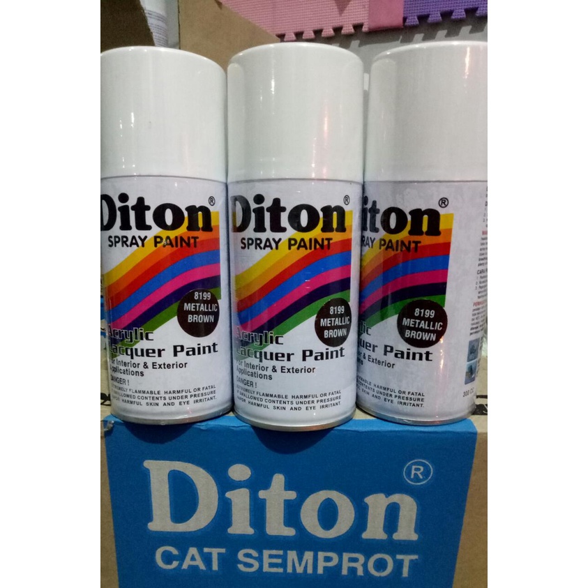 cat semprot Pilok pilox diton metallic brown 8199 300cc coklat metallic cokelat