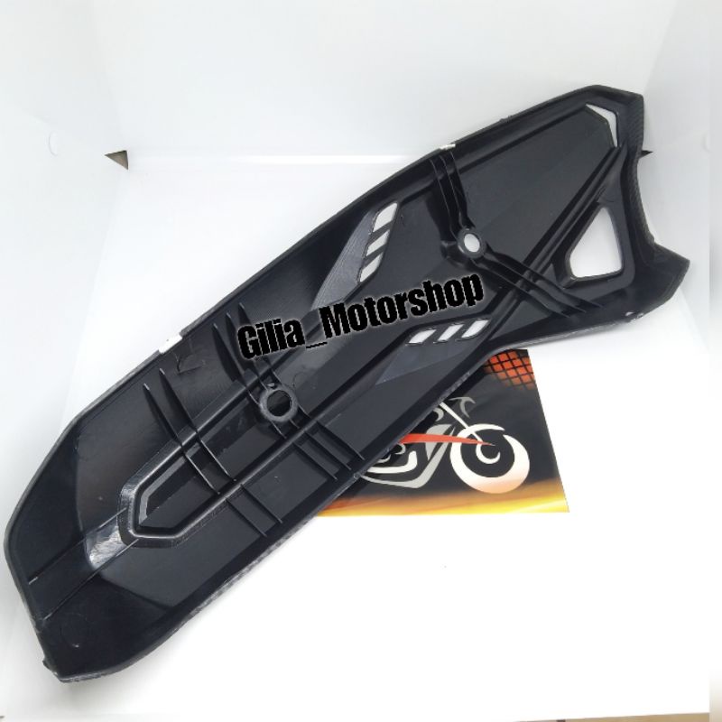 Cover Tameng  Knalpot Carbon Tutup Knalpot Vario 125 techno Carbon Original Zoro Fine