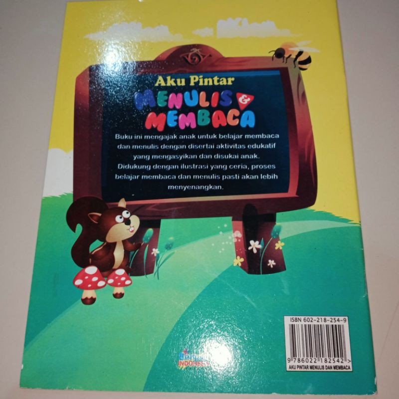 buku aku pintar menulis dan membaca full colour 64 halaman (21×28cm)