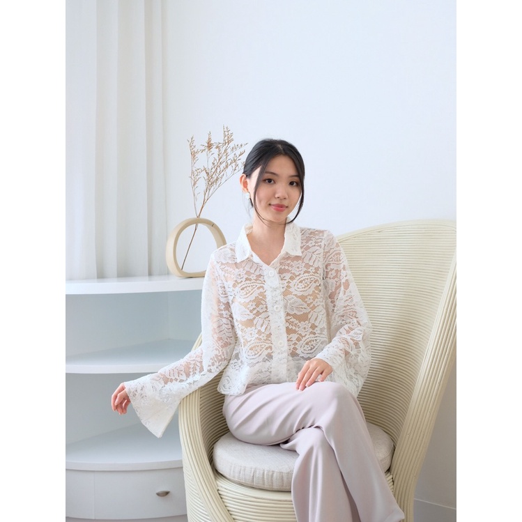 Kadaka O-0161 Outer Brukat Lace Long Sleeve