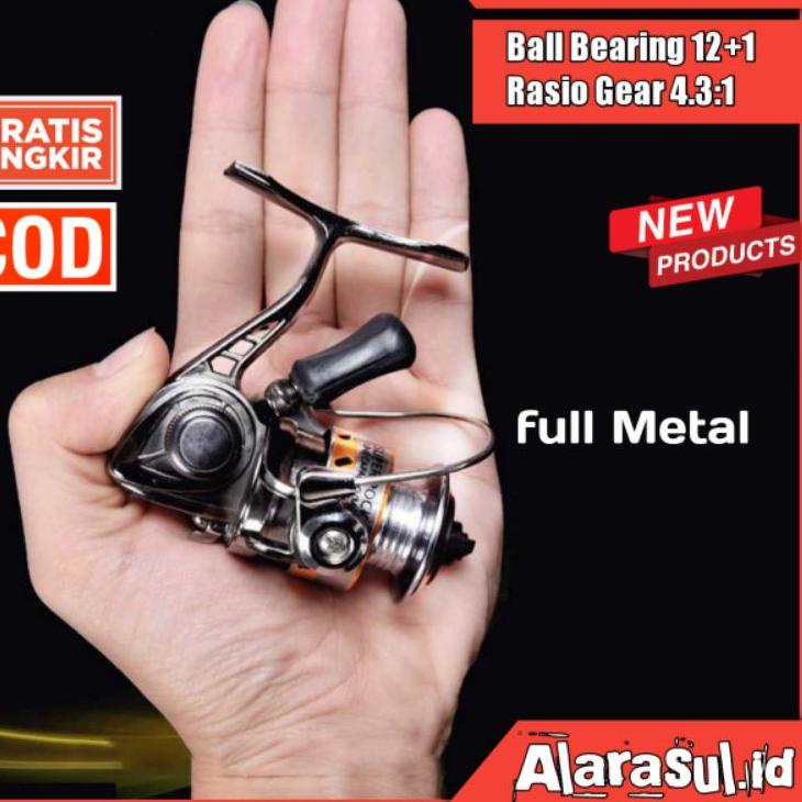 {MURMER} Reel Pancing Mini Rill Mini Reel Pancing Murah Reel Pancing Mini Spinning 4.3:1 Gear Ratio 