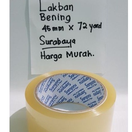 

LAKBAN BENING isolasi 45mm 72 yard super lengket tidak mudah putus store Surabaya