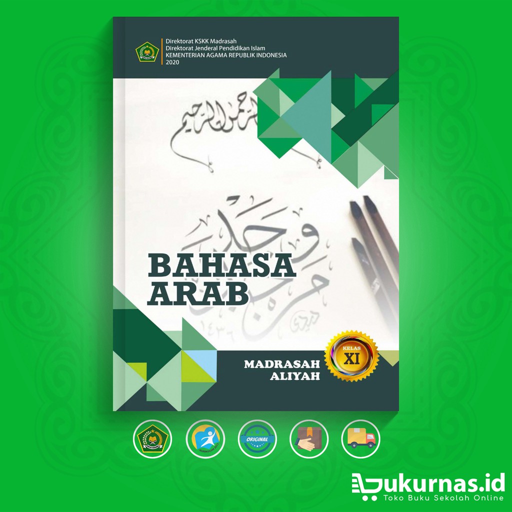 Download Buku Siswa Bahasa Arab Kelas 11 MA KEMENAG Himpunan Buku