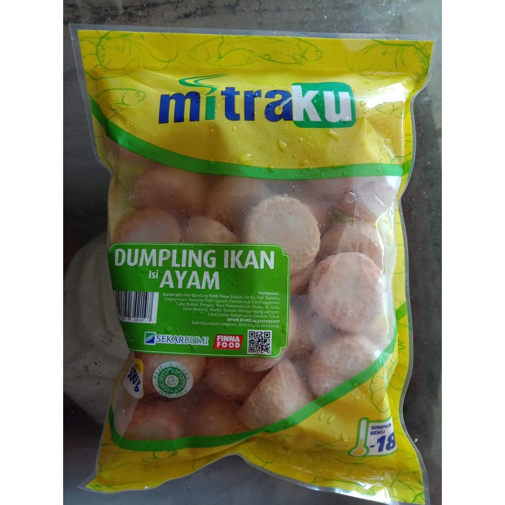 Mitraku Dumpling Ikan Isi Ayam 500 Gram