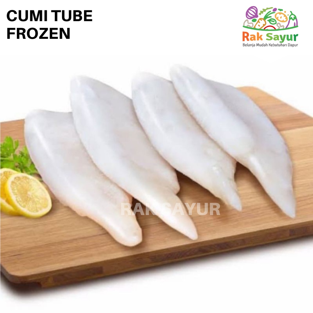 

Cumi Kupas Bersih Cumi Tube Frozen 200gr dan 500gr Rak Sayur Padang