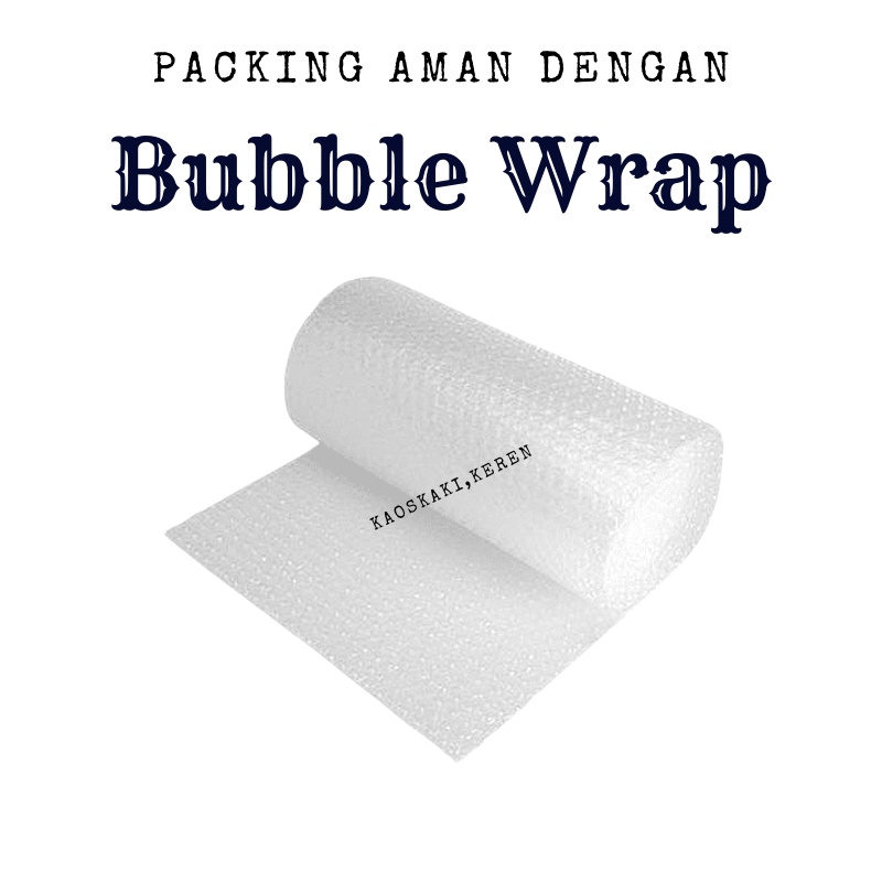

PACKING TAMBAHAN DENGAN BUBBLE WRAP AGAR AMAN DARI PENGIRIMAN YG NACKAL
