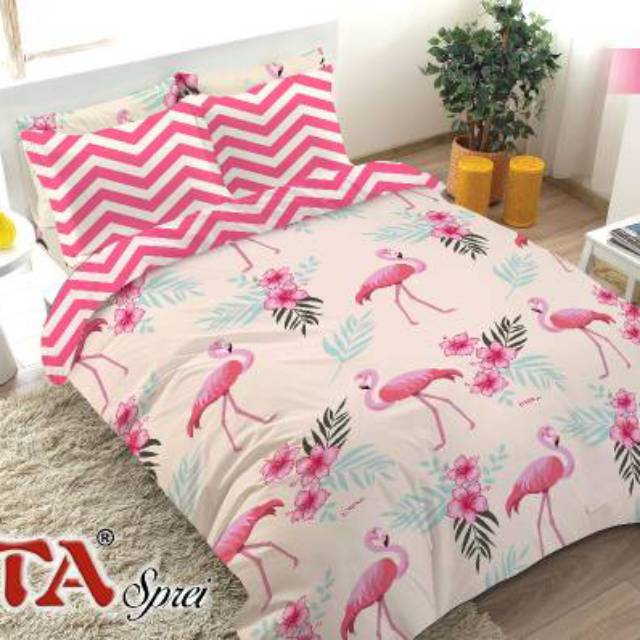 Fata Signature_bedcover Set Fata Signature Flamingo Uk.180x200/160x200