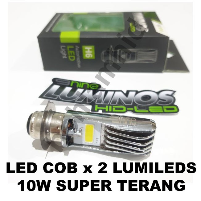 Lampu Motor LED Luminos New Supra Fit, Supra X Helm In, Supra X 125 CW H6 M5 T19 Putih 15W-5