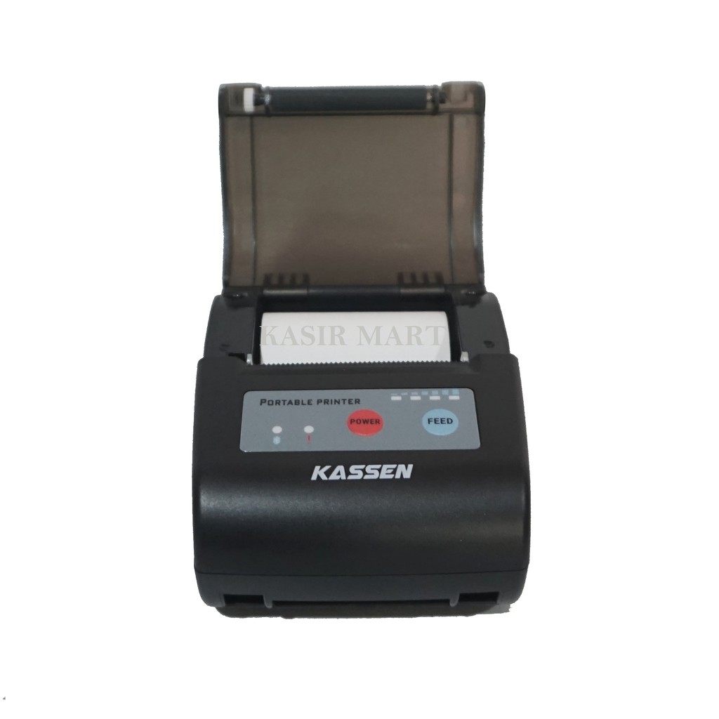 Kassen MT200 Printer Thermal Bluetooth Mini Portable 58mm Kassen MT 200 RPP02N Cetak Struk PPOB Mokapos Pawoon Qasir MT-200 / MT200VL Pakai Baterai