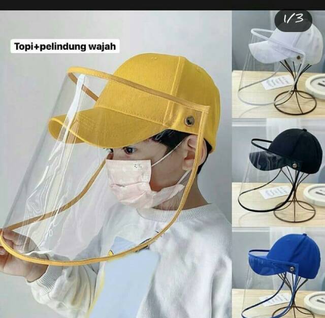 Face shield topi pelindung wajah