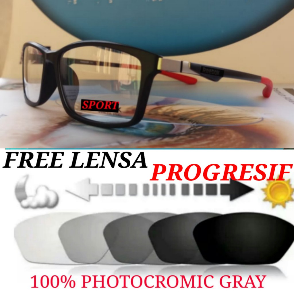 Kacamata Progresif Photocromic Gray di Shopee Indonesia
