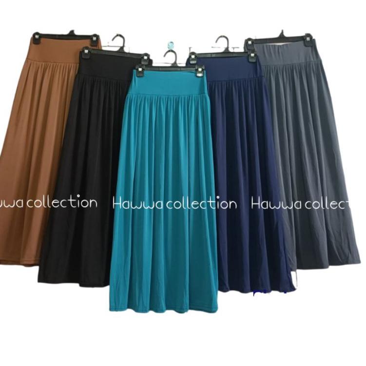 Hot Sale ROK WANITA PANJANG - ROK REMPEL JUMBO - ROK REMPEL JERSEY