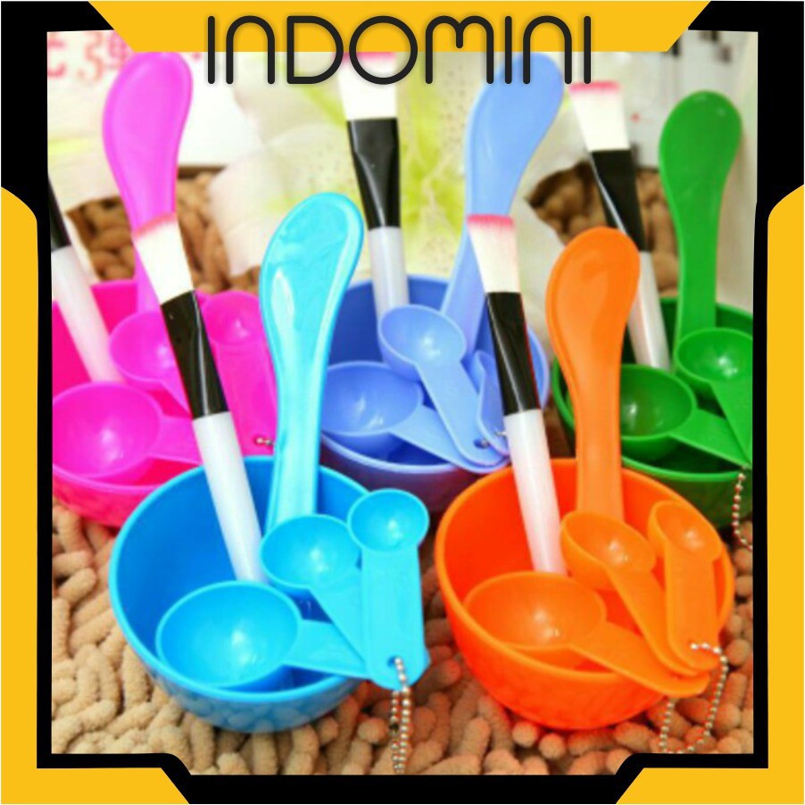 Indomini Mangkok Masker Tempat Mangkuk Make Up Set Makeup Brush Kuas Spatula Alat Kecantikan Murah Shopee Indonesia