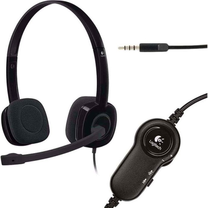 LOGITECH H151 Headset Noise Cancelling Mic GARANSI RESMI 1TH