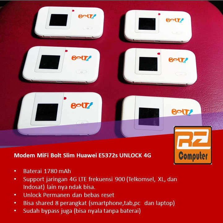 Modem mifi bolt Huawei E5372s UNLOCK 4G (Telkomsel