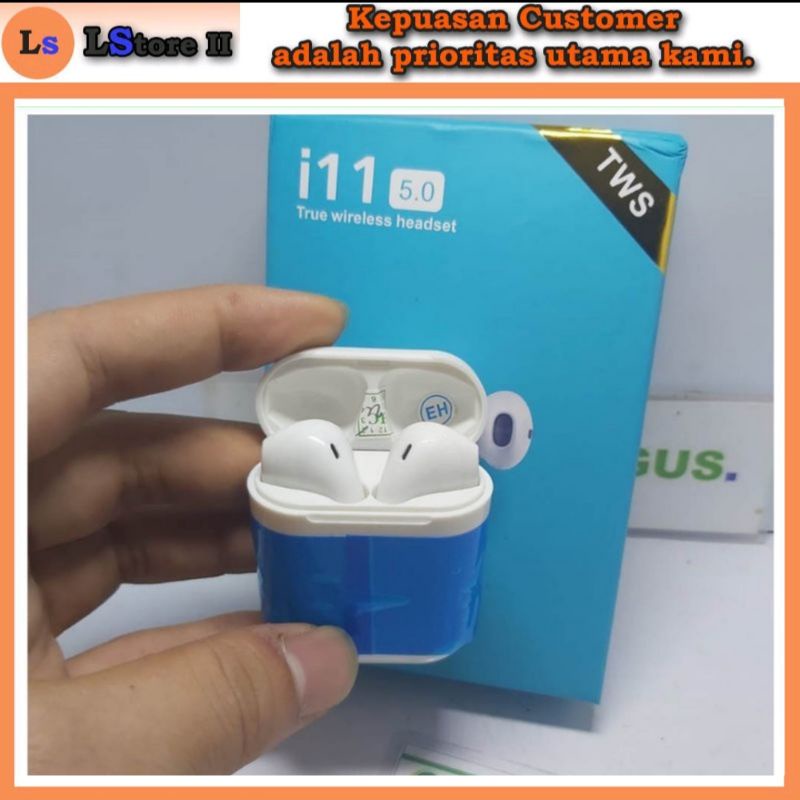 Headset Bluetooth i11 TWS v5.0 Wireless Android & Ios / Handsfree