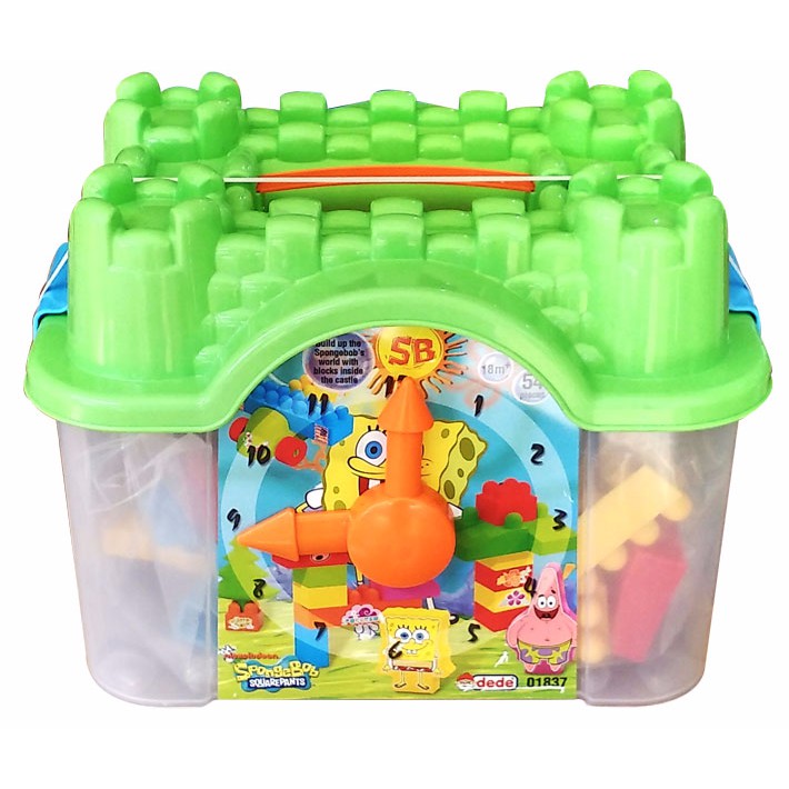 Mainan Edukatif Anak - Blok Lego BLOCKS CASTLE SPONGEBOB (01837) - 01352
