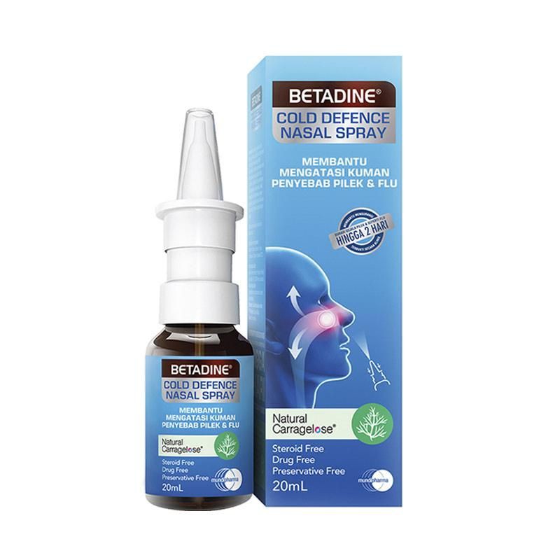 Betadine Cold Defence Nasal Spray Dewasa 20ml Shopee Indonesia