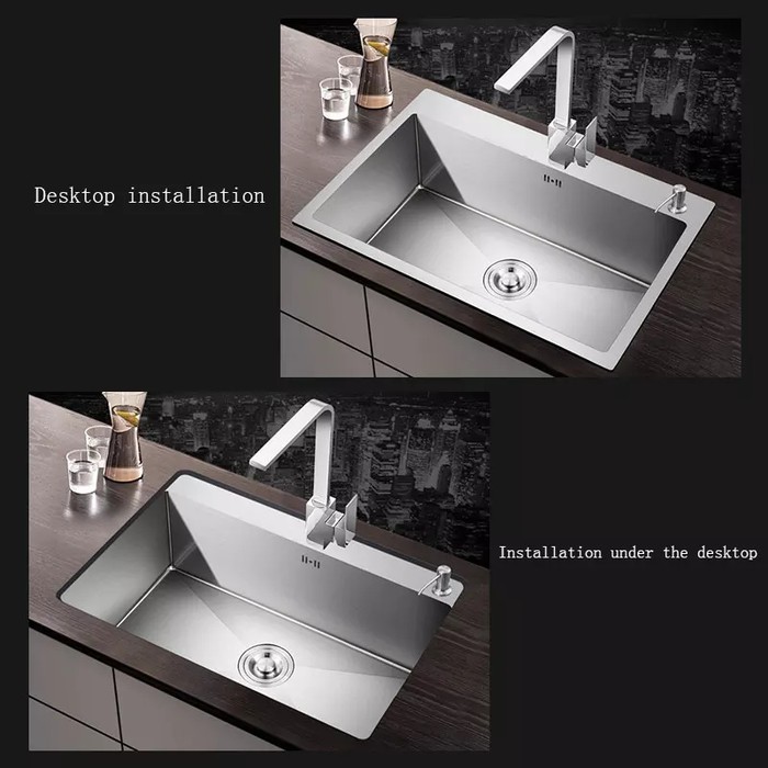 

Paket komplit kitchen sink 6045 kran kotak Bak cuci piring mdl bolzano
