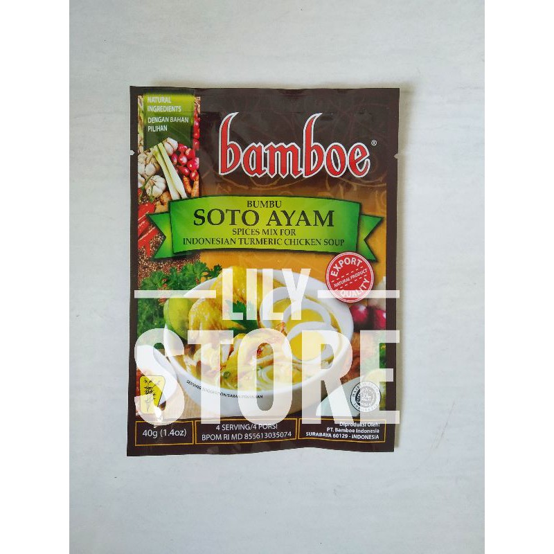 

Bamboe / Bambu Export Bumbu Soto Ayam 40g