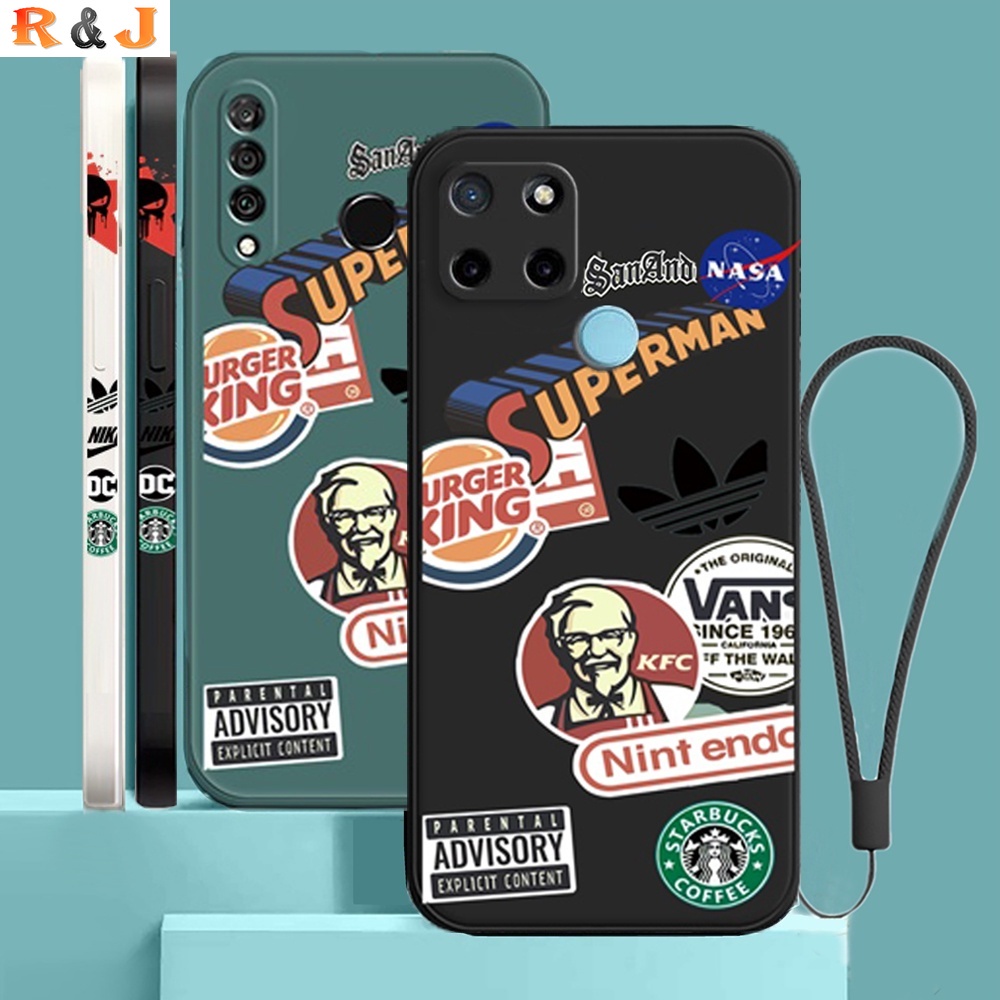 Soft Case TPU Motif Graffiti Untuk Realme C21Y C25Y C11 2021 8i C20 C15 C12 C25S C25 C3 C2 C1 Realme5 5i 6i Narzo 30A