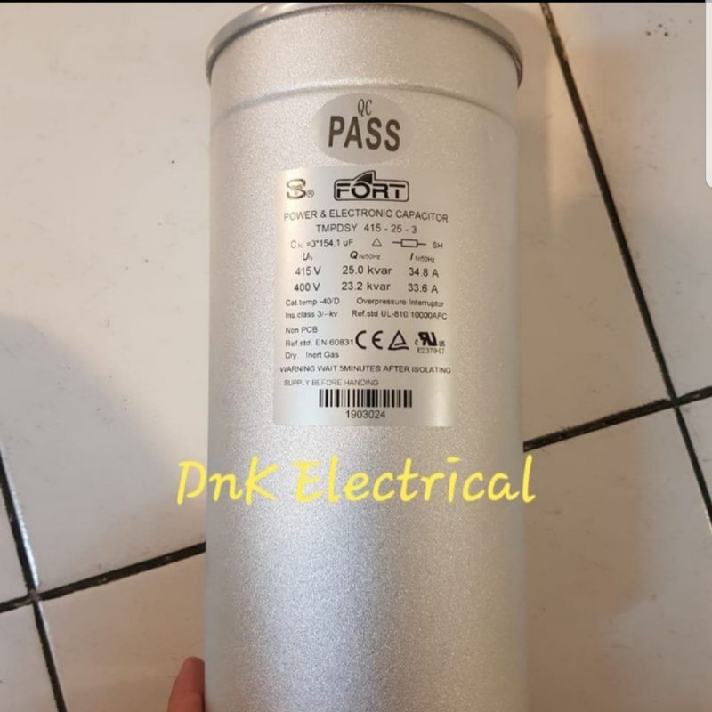 Capacitor/Capasitor/Kapasitor FORT 25kvar/25 kvar 415V