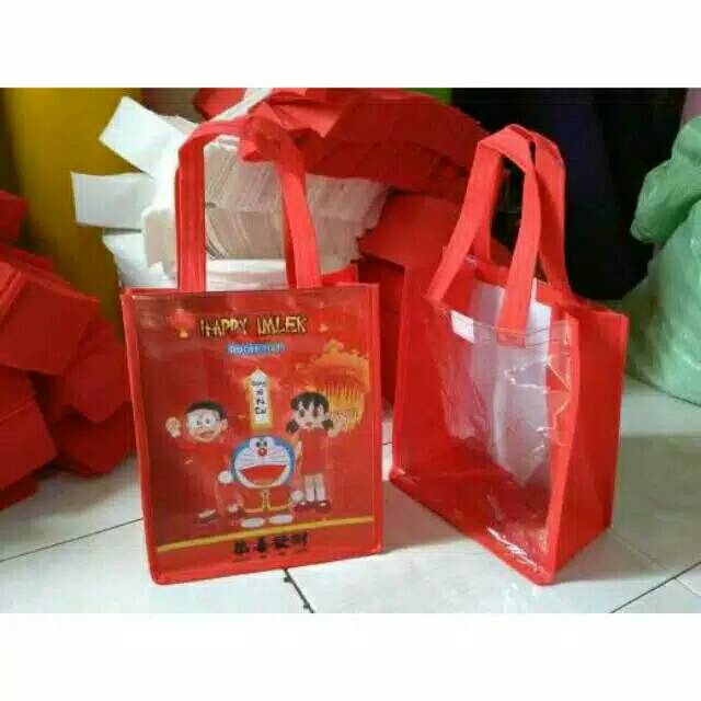 

Tas souvenir imlek kombinasi mika custom