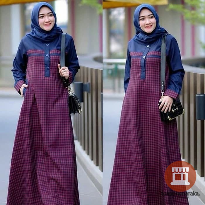 Fashion Muslim Baju Gamis Wanita Dress Wanita Sabrina Dress Murah