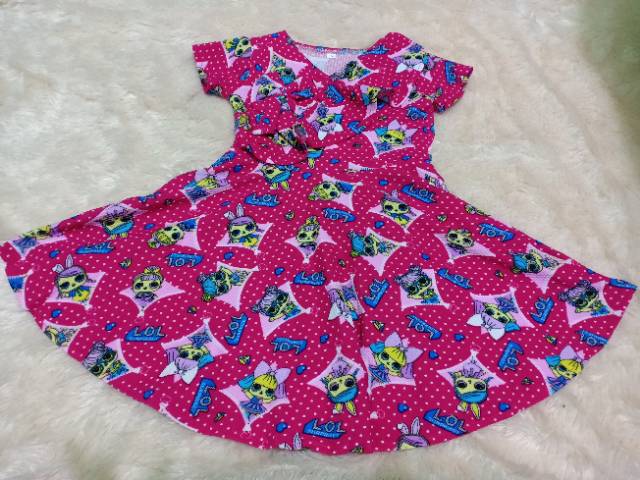 dres waffle anak~ model payung v