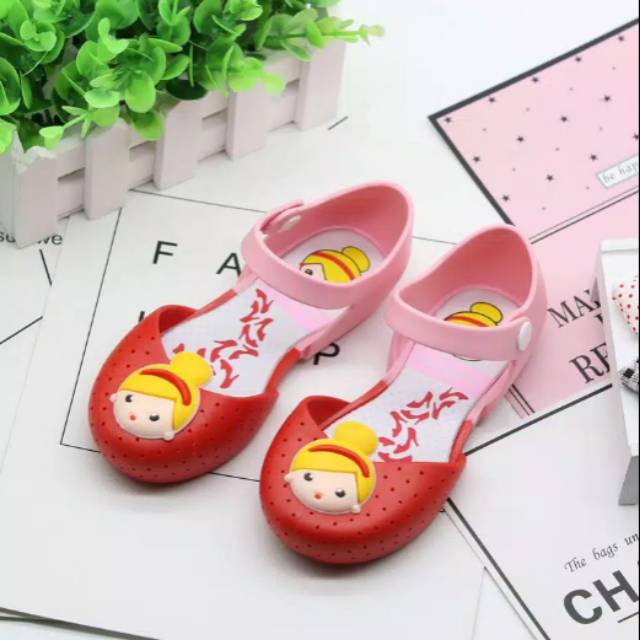 Sandal jelly/sandal anak/sandal karet/sandal bayi/sepatu sandal jelly import/sandal jelly melissa