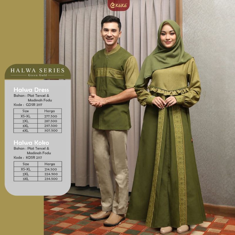 Gamis & Koko Halwa Keke Green Gold*