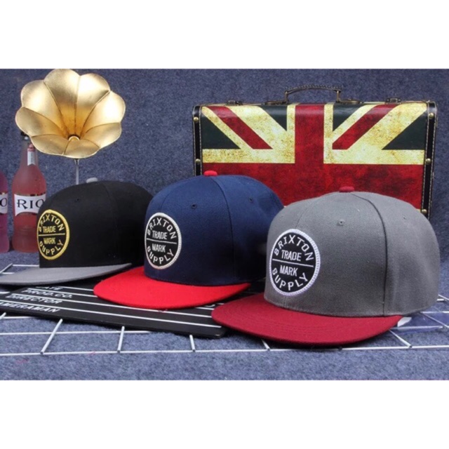 topi brixton navy red /snapback import /snapback brixton