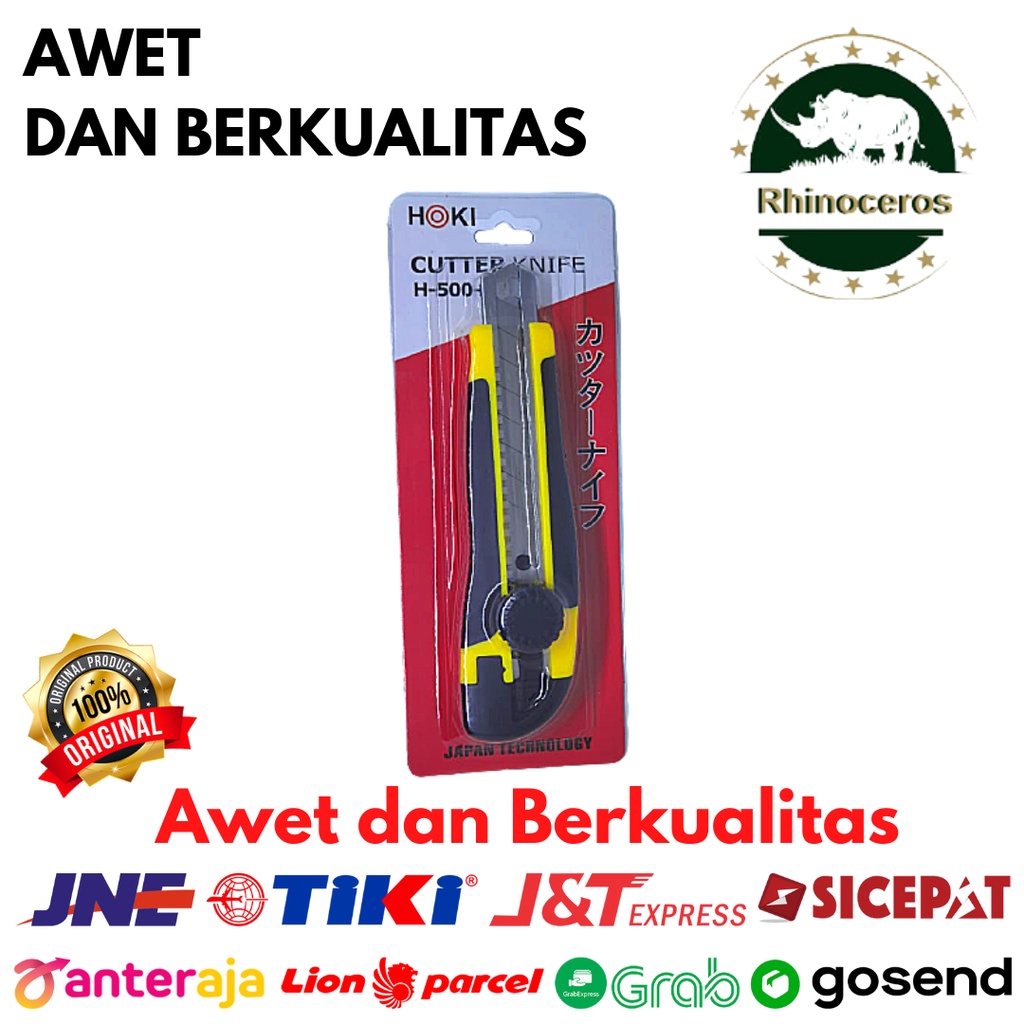 Cutter Knife Pisau Cutter Besar Pisau Pemotong Kertas Gagang Karet