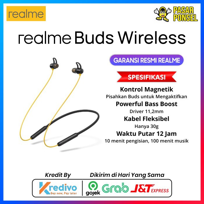 REALME BUDS WIRELESS GARANSI RESMI REALME TERMURAH