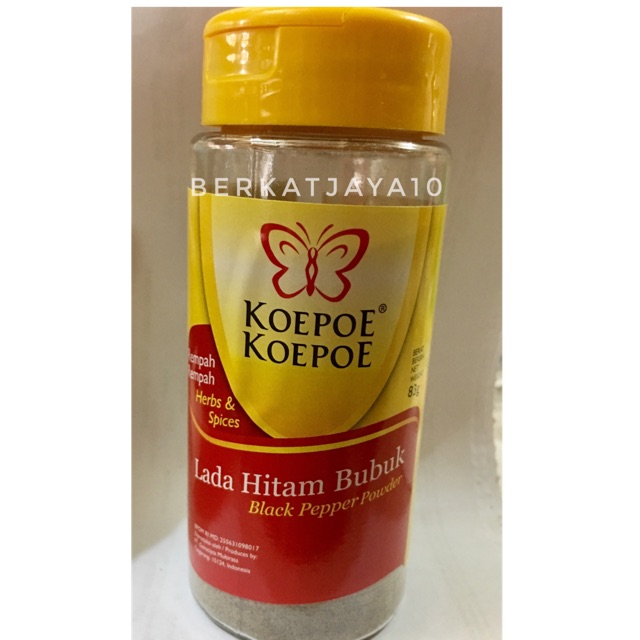 Lada Hitam Bubuk Black Pepper Powder Koepoe koepoe 83gr