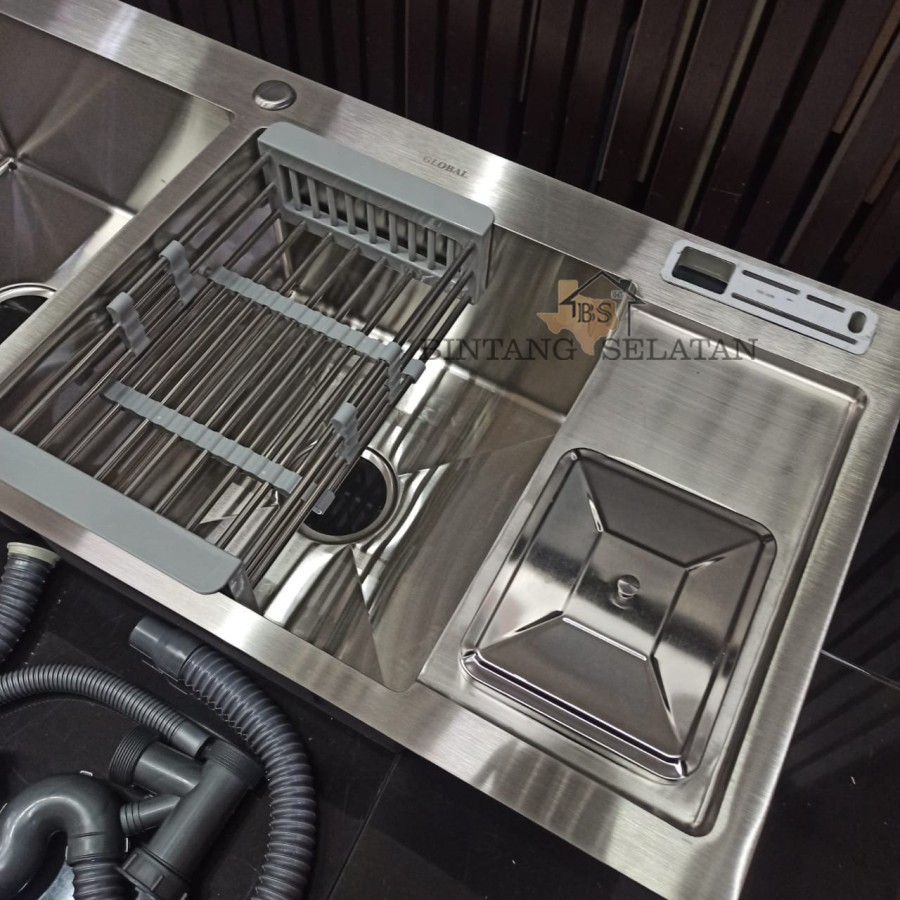 KITCHEN SINK GLOBAL/ BAK CUCI PIRING STAINLESS STEEL GLOBAL 100X48