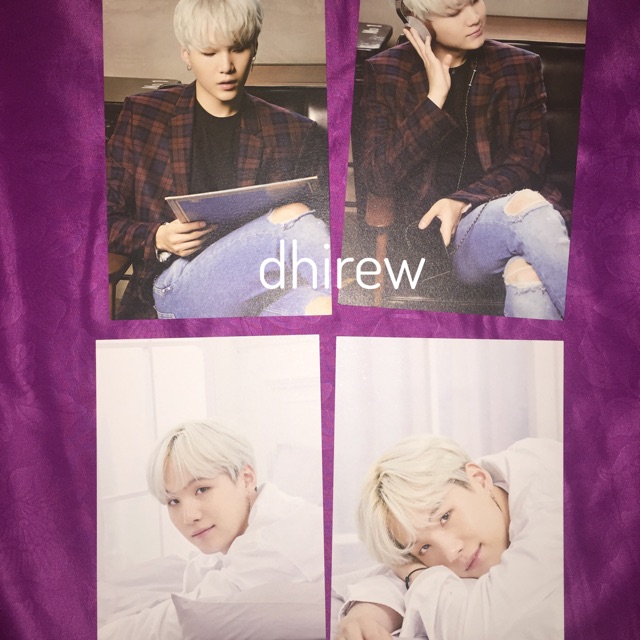 (BOOKED MIRA) BTS SUGA OFFICIAL MEDIHEAL MASKER PHOTOCARD