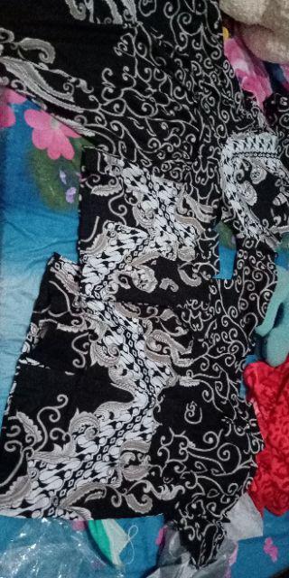 Bswart Batik Hrb026 Kenongo Hem Panjang Padi Pekalongan M L Xl Batik Pria Murah Modern Grosir